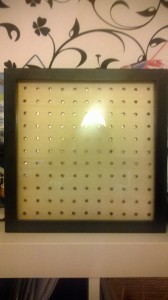 Die Matrix ohne Blende im Ikea Rahmen.